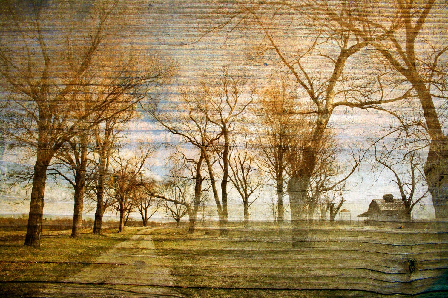 Valparaiso Farm 2  - 8x12 Altered Photograph