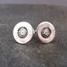 Bike Earrings Sterling Silver Sprocket Studs