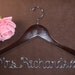 Hanger Deluxe one Line, Personalized Custom Bridal Hanger, Brides Hanger, Bride, Name Hanger, Wedding Hanger, Personalized Bridal Gift