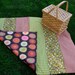 Picnic Blanket in Green Mushroom for Outdoors Fun