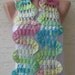Crochet spring scarf  in spring colors pink by KnitterPrincess from etsy.com