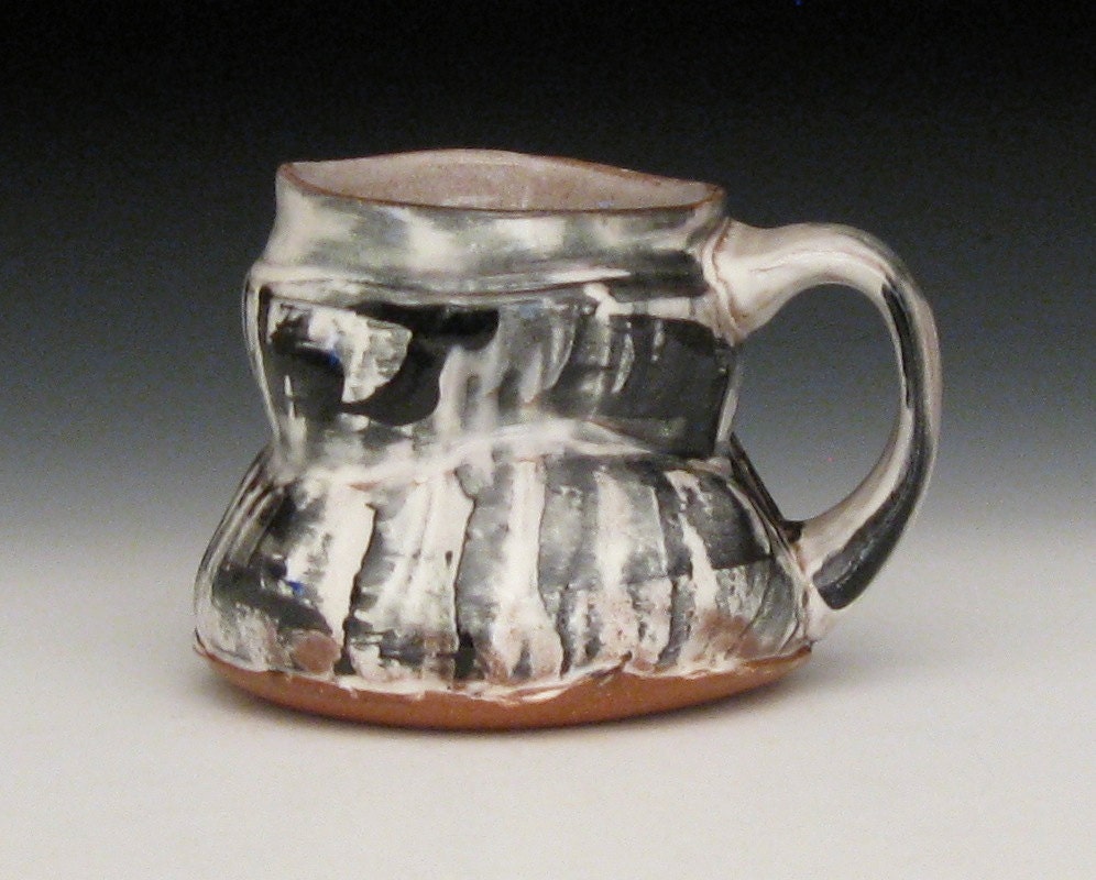 black and white zebra mug