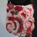 OOAK Red Pink Romance Freeform Crochet Handbag