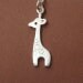 Tiny Giraffe Necklace in Sterling Silver