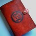 Brown Snakes Leather Journal Notebook Cover