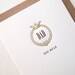 Letterpress Father's Day Card - Wreath and Crown