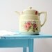 Vintage Spring Pastel Floral Hall China Teapot / Petunia