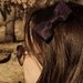 Indigo Felt Clo Bow - Dark Purple Felt Hair Bow