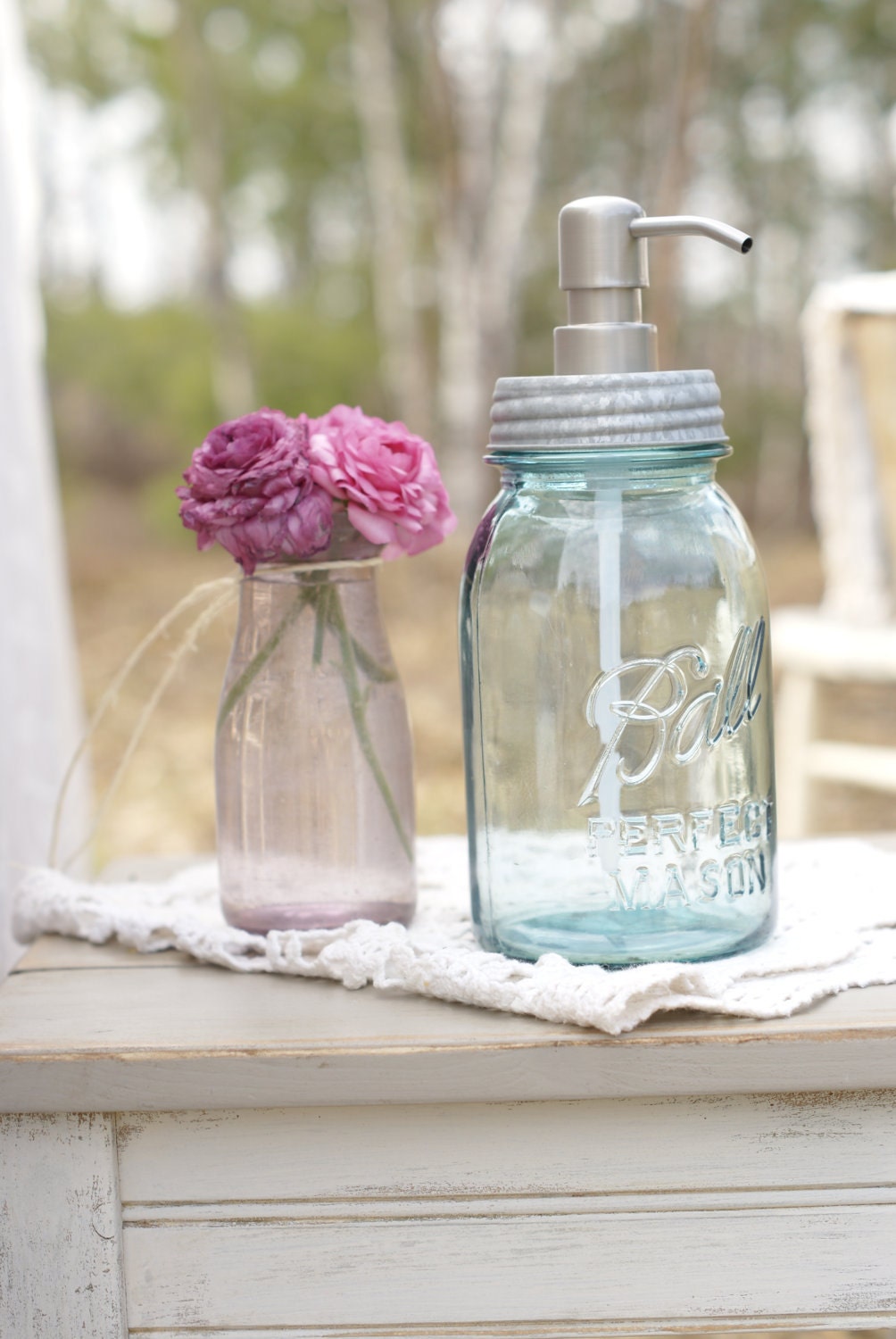 Quart Mason Jar Soap Dispenser