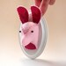 Miniature Faux Taxidermy Deer Trophy - Ms. Teensy Pink-Deer Rabbit