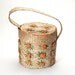 Adorbs Straw Tote with Orange Flowers