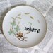 Whore Swirling Leaves Altered Vintage Plate