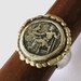Ancient Coin Ring - Roman Silver and Brass Ring - Image of Zeus