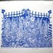 Gated Garden Linocut Print ref 166