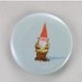 MAY SALE 31% OFF Pocket Mirror gnome fabric covered pocket mirror 2.25 inches