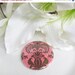 MAY SALE 31% OFF Pocket mirror pink and brown damask fabric covered pocket mirror