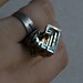Bismuth Crystal Ring Beautiful Iridescent Colors