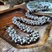 Rope Necklace - beaded vintage chains in a braid