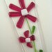 Flower Pot Plant Poke Stake - Red Fused Glass