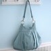 Organic Purse - The Anna Maria - Machine Washable - Aqua Blue - Womens Eco Friendly Gift Idea - Free Gift Wrap