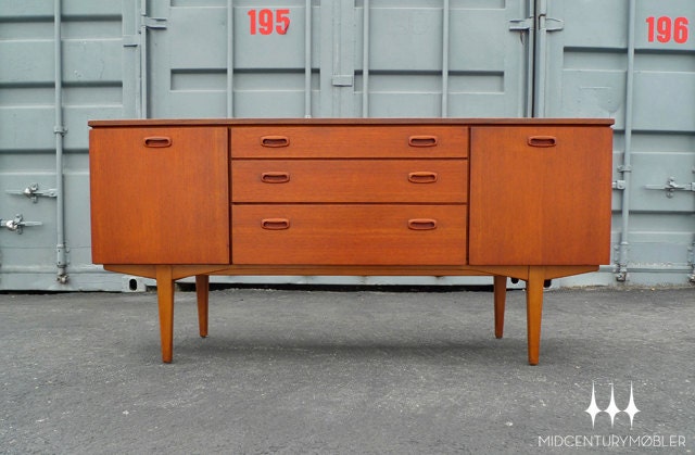 Mid Century Modern Teak Credenza / Buffet by Nathan