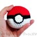 Amigurumi Pokeball - Pokemon Catcher Poke Ball