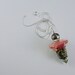 Stacked Artisan Lampwork Bead Pendant Sterling Silver Necklace