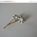 on sale now sweet vintage milkglass clip on earrings converted to hairpins