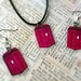 Dr Who Inspired Hot Pink TARDIS Earrings & Necklace, Original Police Box Design by Bohemian Bear