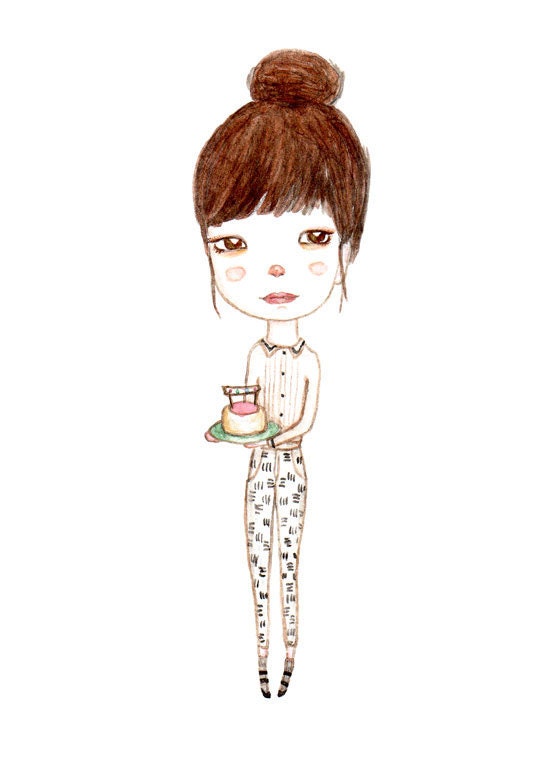 Cake Girl - 5x7 Print