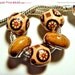 30% CEARANCe SALe and FREE SHIPPING   European beads charms brown PBS496