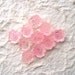 Cute Japanese Cabochons - Pearlized and Glittery Roses LIGHT PINK