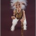 Mean Old Goat - grumpy faun OOAK elderly woman satyr sculpture with pipe and cane