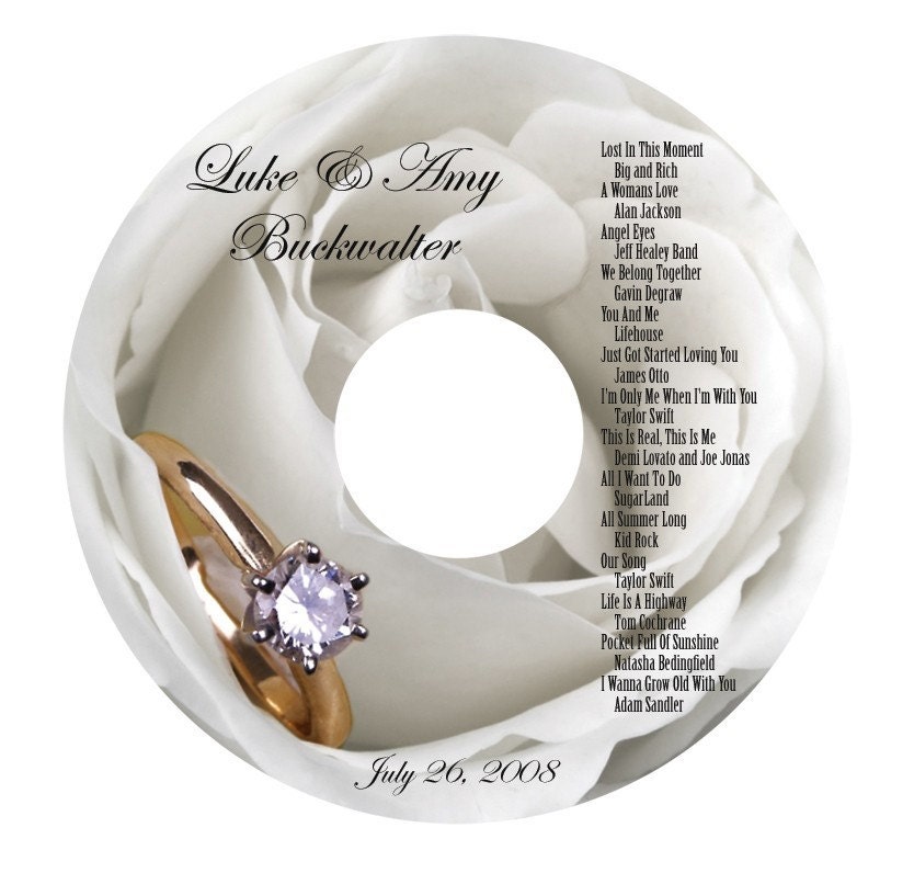 20 CD DVD labels custom designed for Wedding Birthday or other occasion