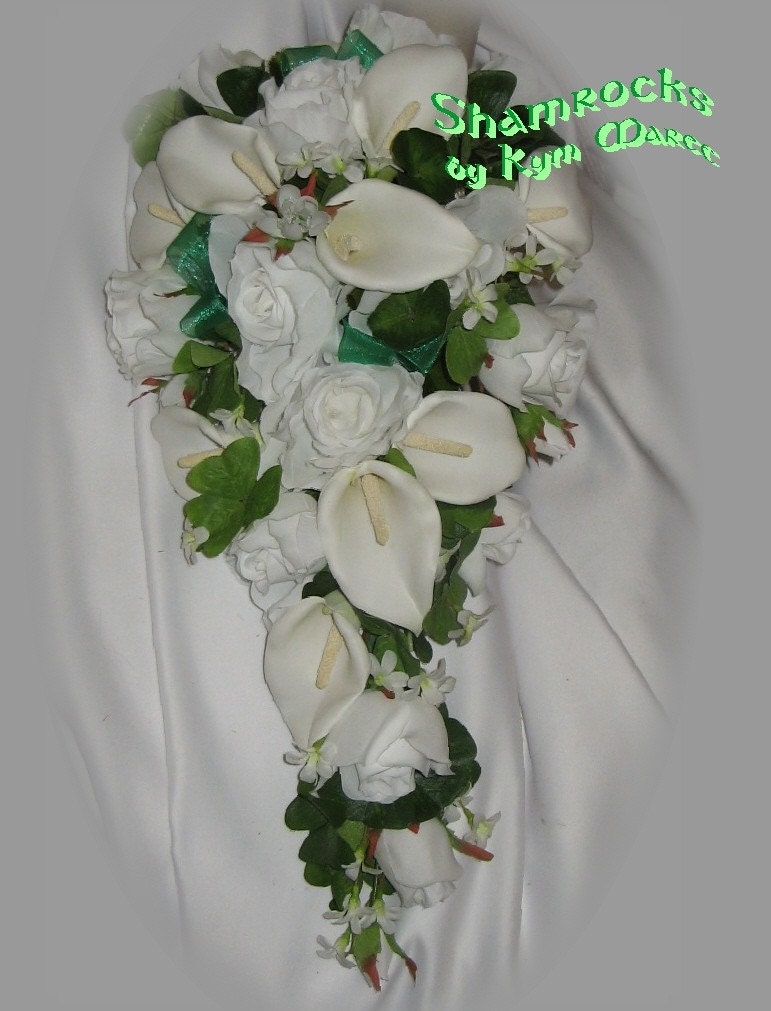 Celtic Bridal Bouquet SHAMROCKS From BridalBouquets