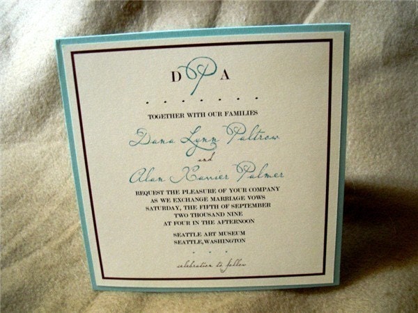 Ella Pocket Wedding Invitation Sample From BGDesignstudio