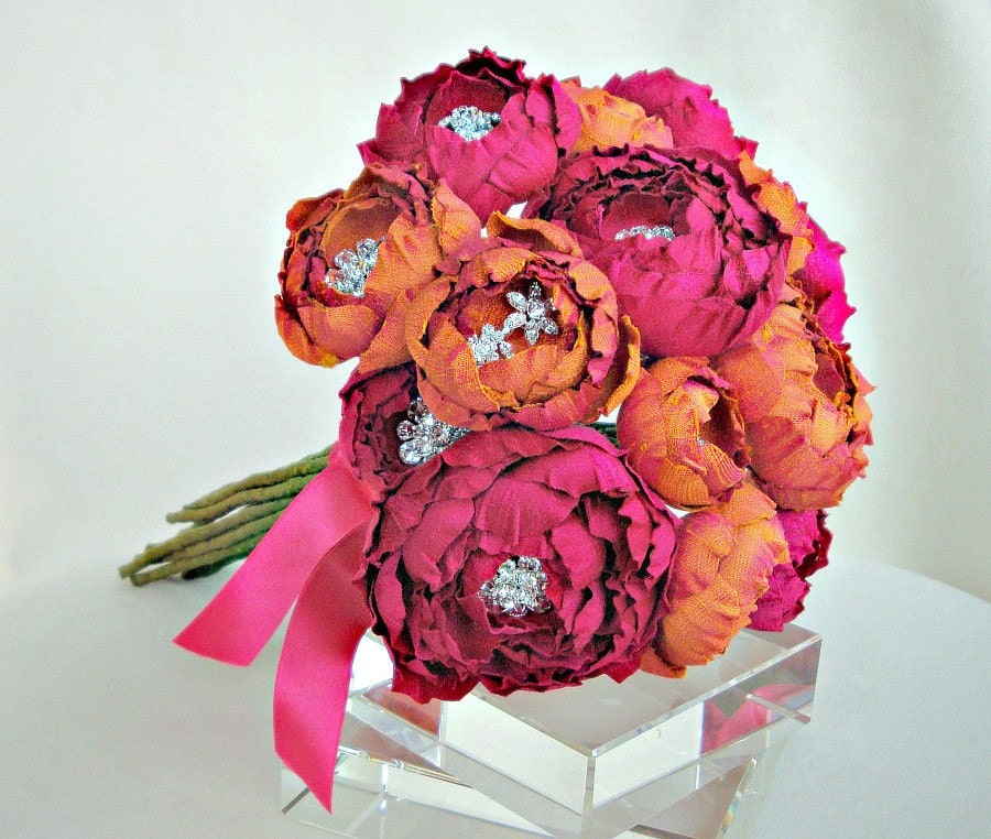 The Catala Bouquet silk flower bridal bouquet I 39ve just returned from the