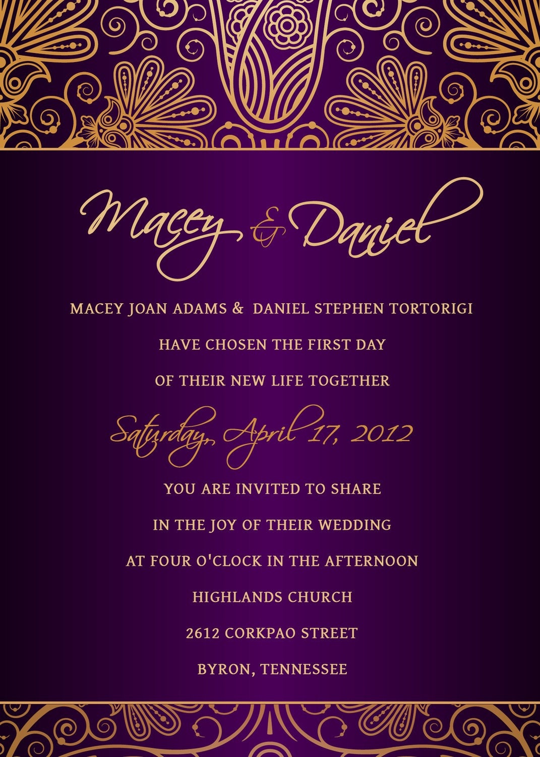 wedding couple invitation psd