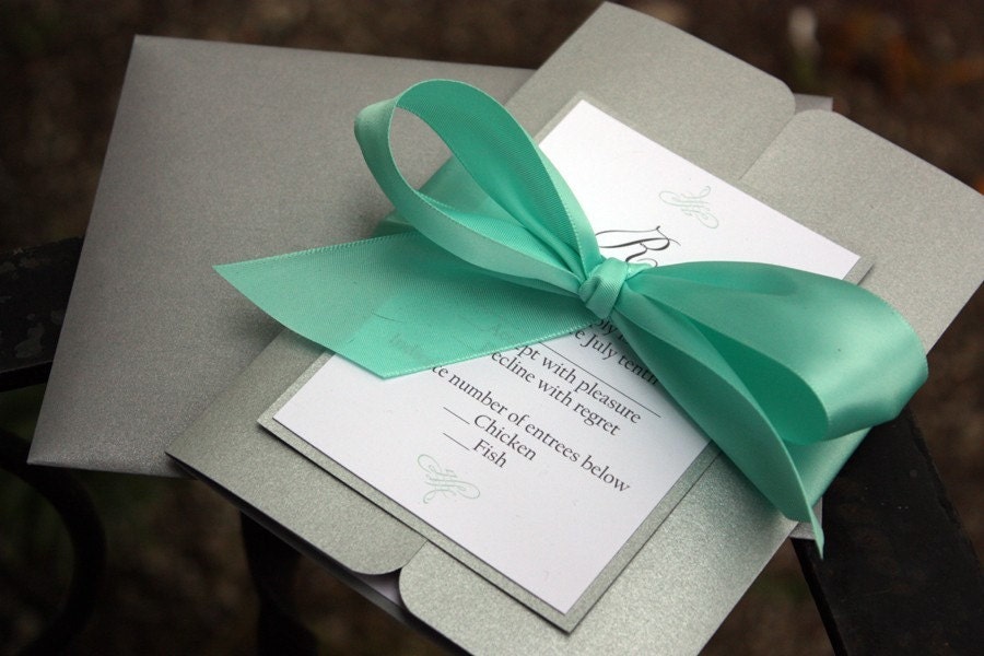 damask wedding invitations gatefold