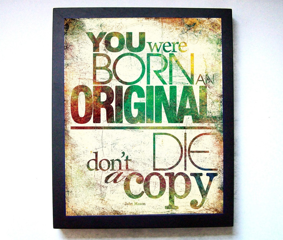 Born an Original - 8x10 Art Print