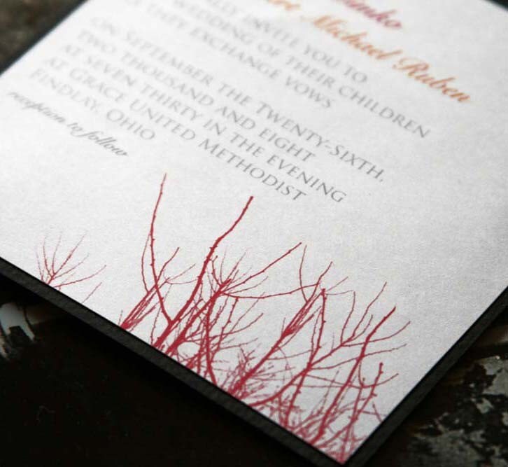 Tree Branch Wedding Invitation From Cheerupcherup