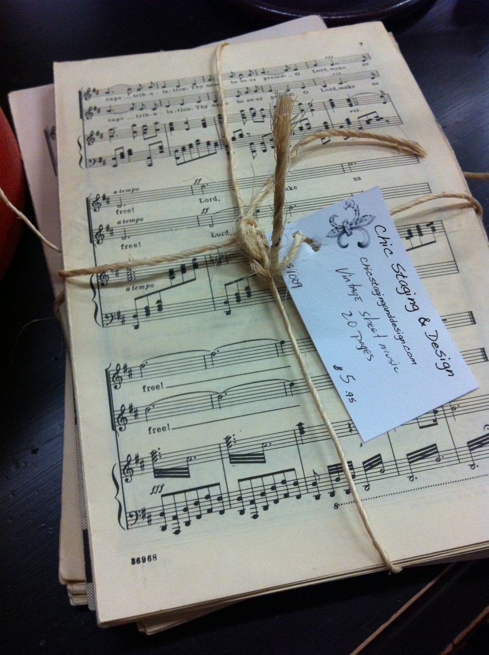 Vintage music sheet notes from the early to mid 1900s Lot of 40 pages