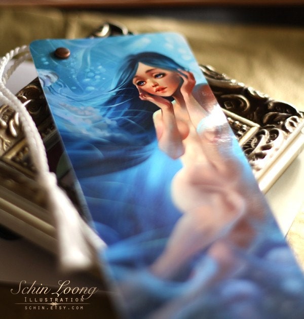 Swimming with Jellyfish octopus underwater mermaid nude fantasy From schin