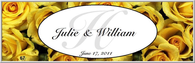 Personalized DIY Printable Wedding Bridal Shower or Anniversary Labels for