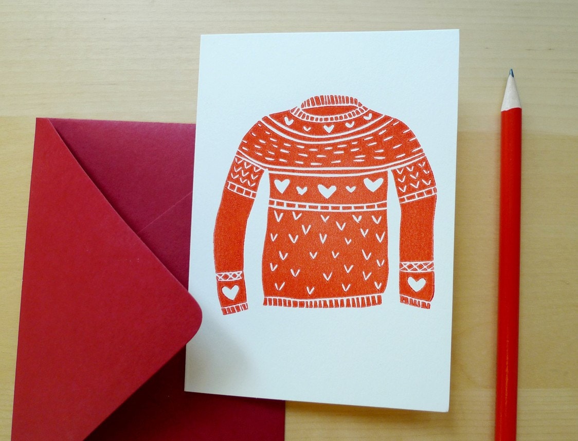Love Sweater Card Love Sweater Card