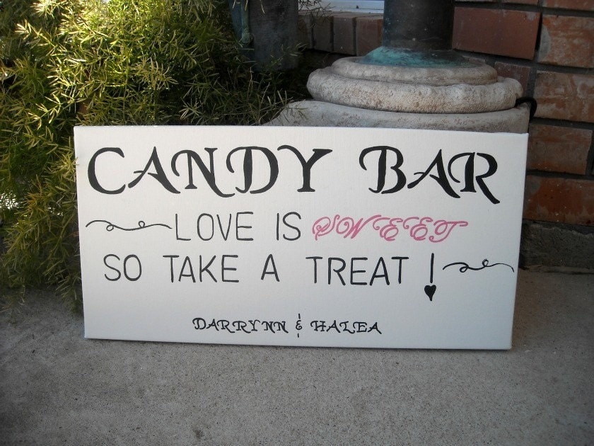 Wedding Candy Buffet Candy Bar Candy Buffet Sign Candy Bar Sign 