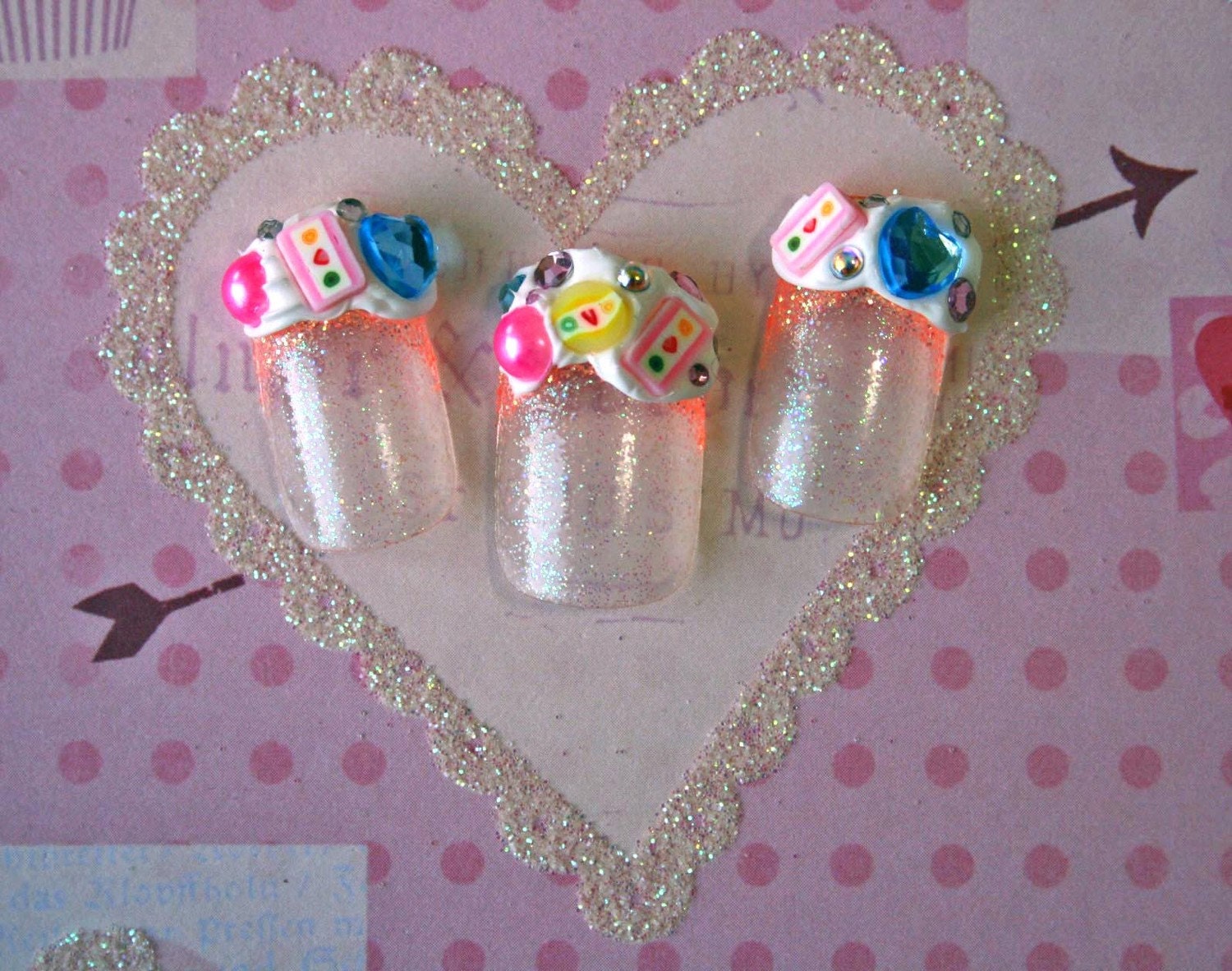 japanese nail art  candy girl