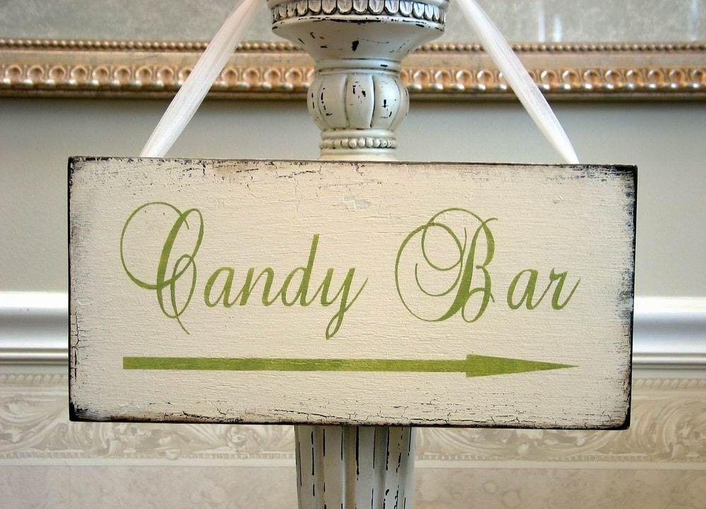 CANDY BAR sign sweet table WEDDING From SignsByDiane