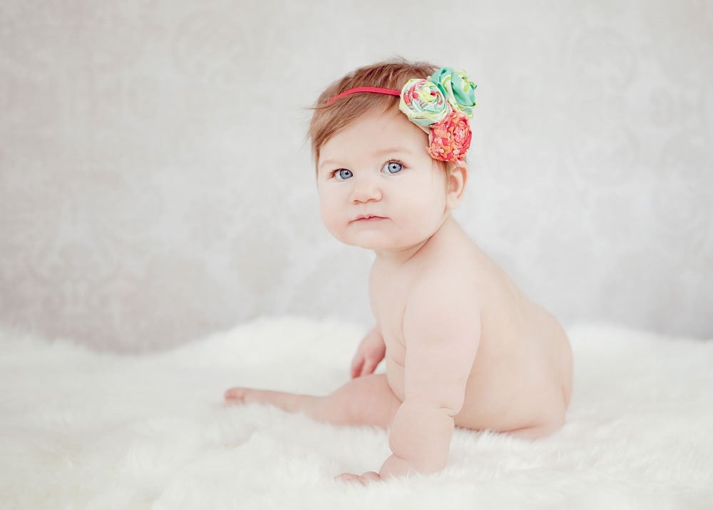 Vintage headband for baby girls