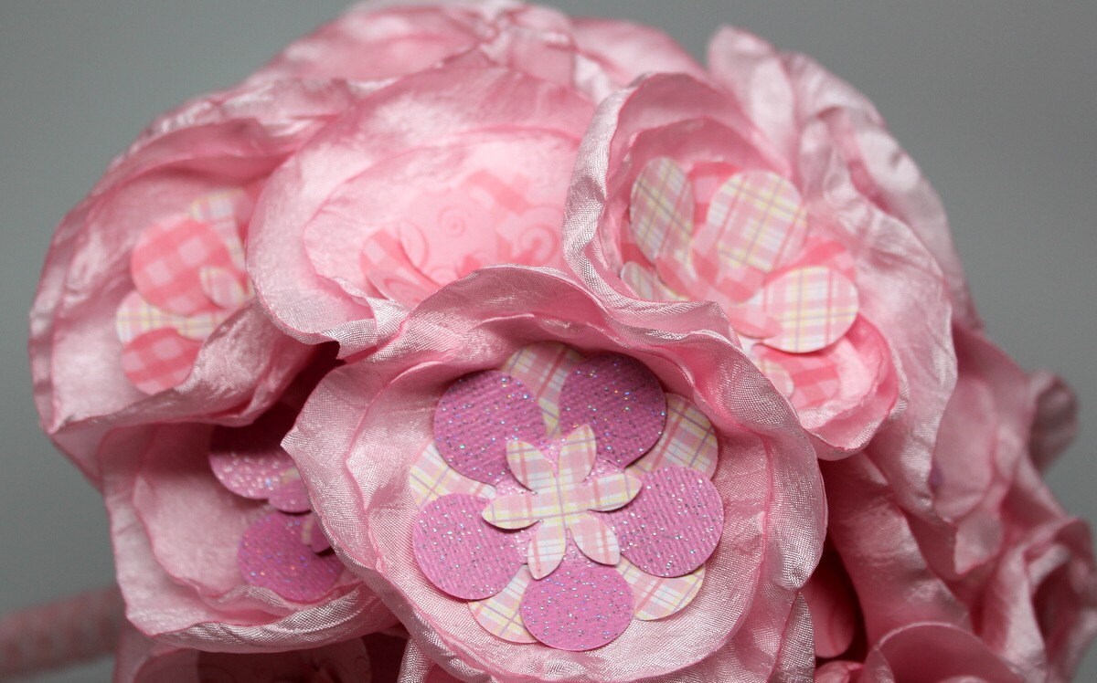 Cherry Blossom Fabric Bridal Bouquet
